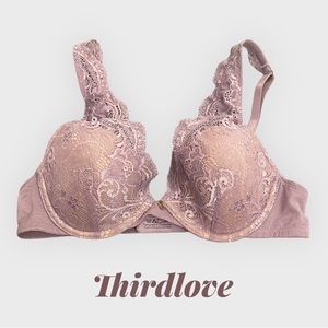 ThirdLove 24/7 Lace Contour Plunge 32 B 1/2
